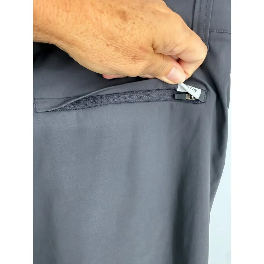 Orvis Tech Hiking 2 Way Stretch Media Storage Pants SZ 40X32 Gray Gorpcore